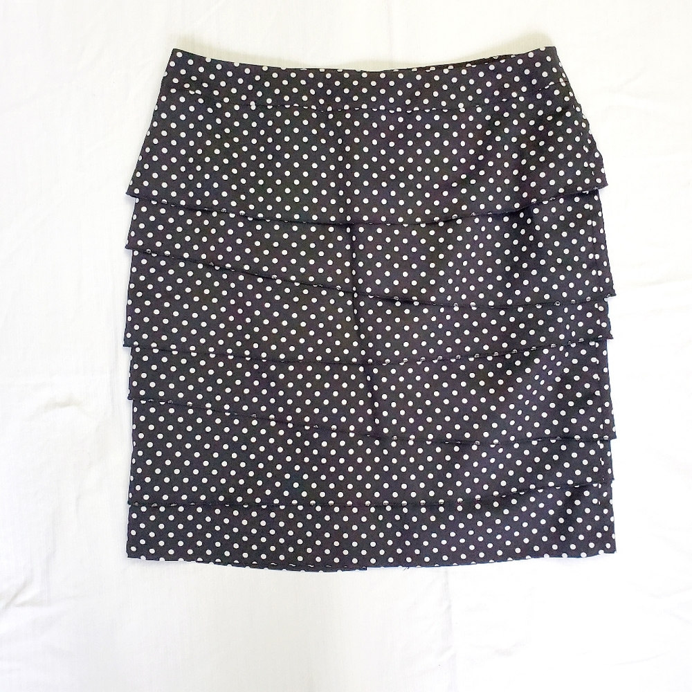 WHBM Polka-dot Pencil Skirt